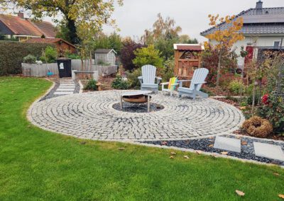 Feuerstelle Fertigstellung